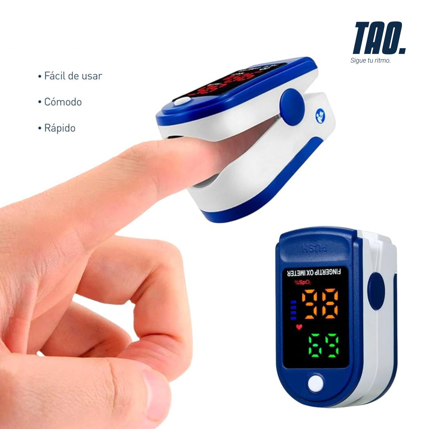 Oximetro digital azul
