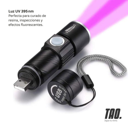 Linterna ultravioletas.