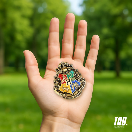 Pin insignia de Harry Potter.