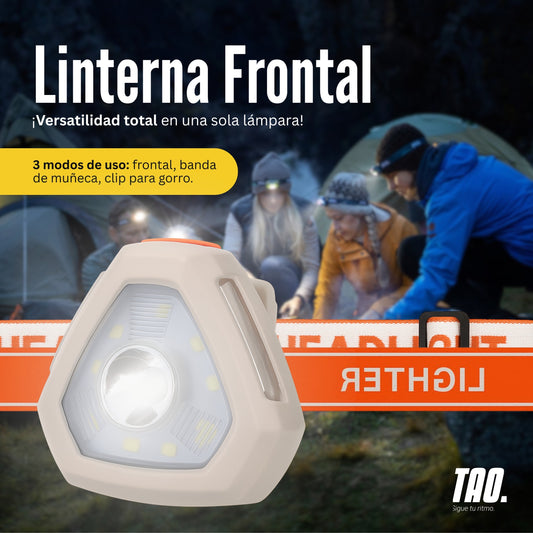 Linterna frontal.