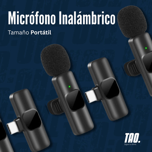 Micrófono inalámbrico.
