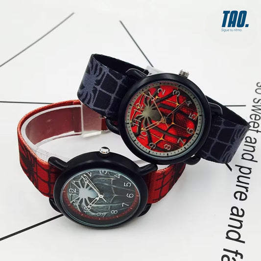 Reloj de Spiderman correa de tela.