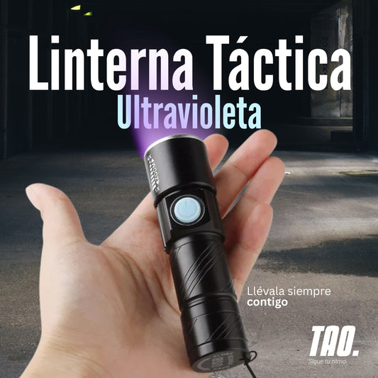 Linterna ultravioletas.