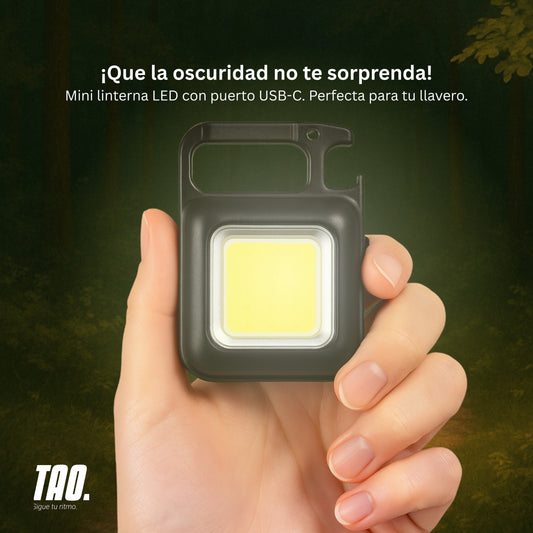 Mini linterna de llavero