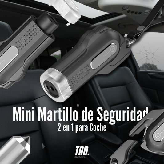 Llavero martillo rompe ventanas.