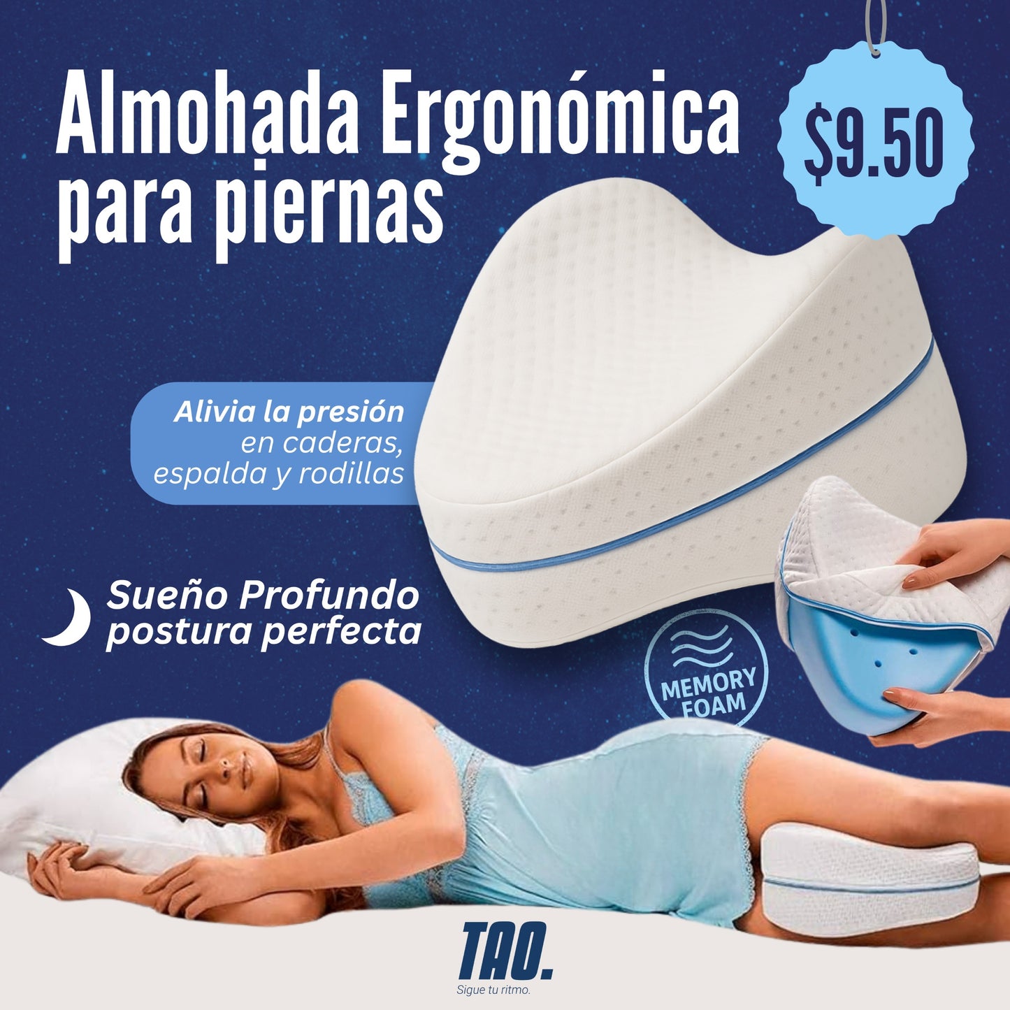 Almohada para piernas