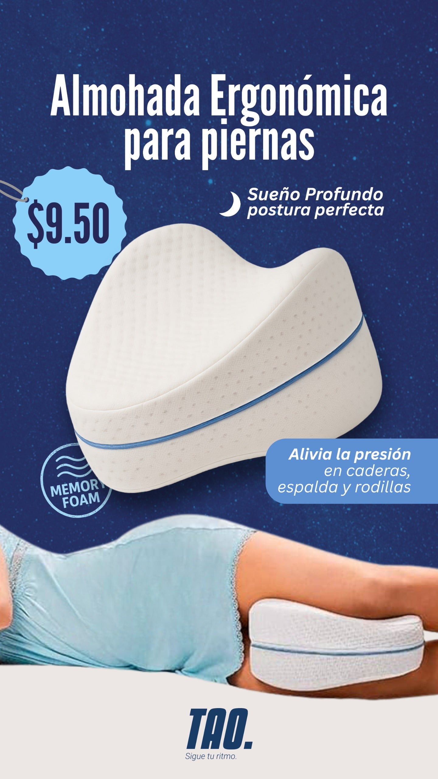 Almohada para piernas