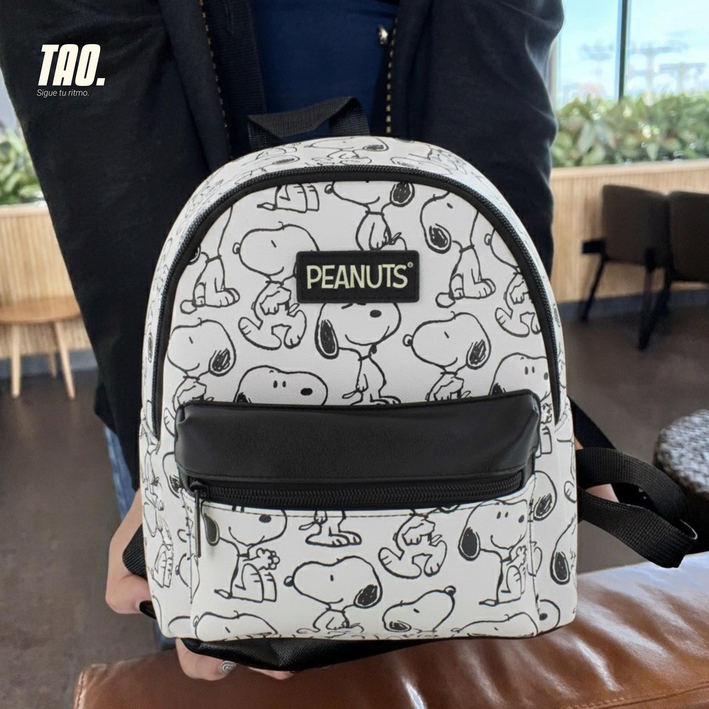 Mini mochila Snoopy Blanca