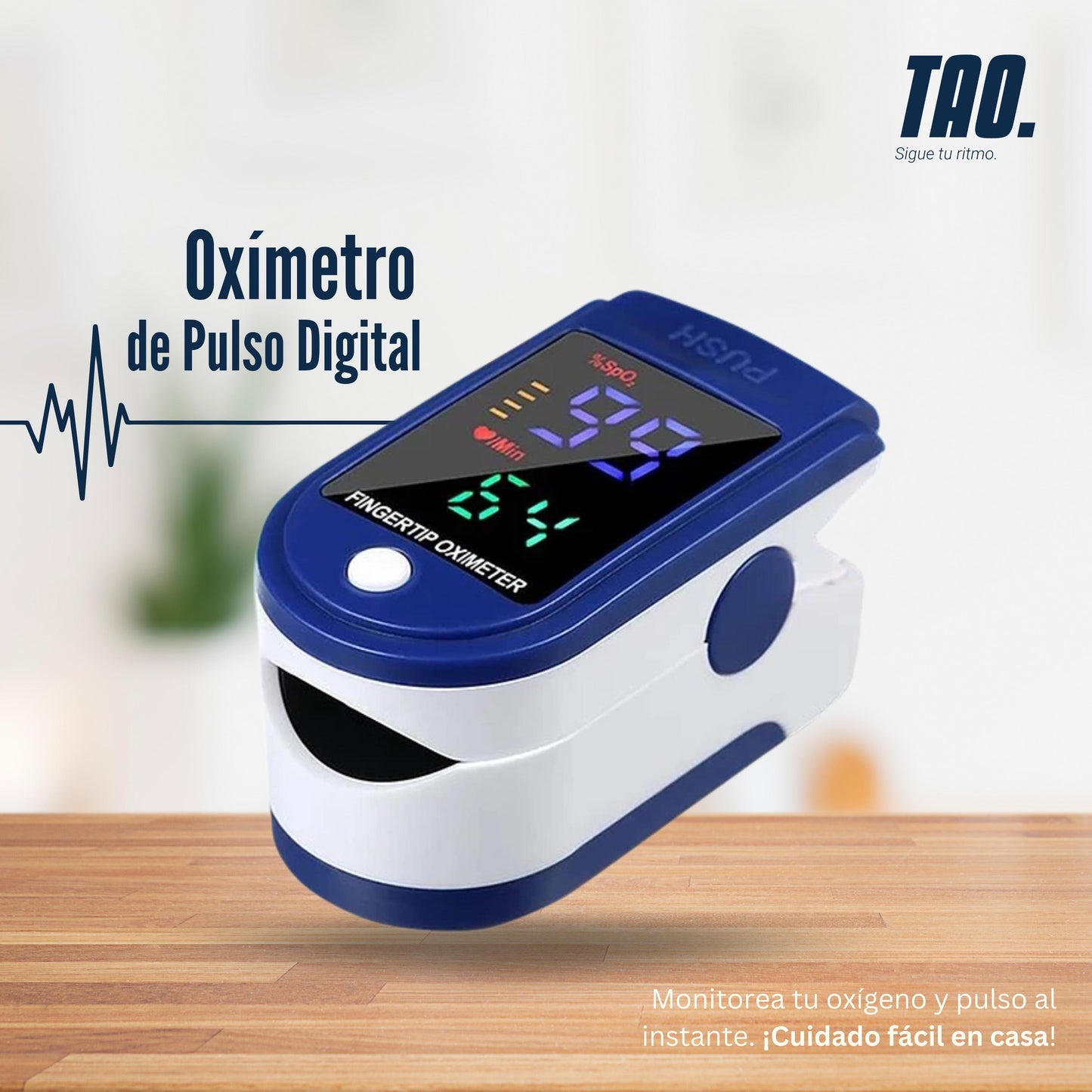 Oximetro digital azul