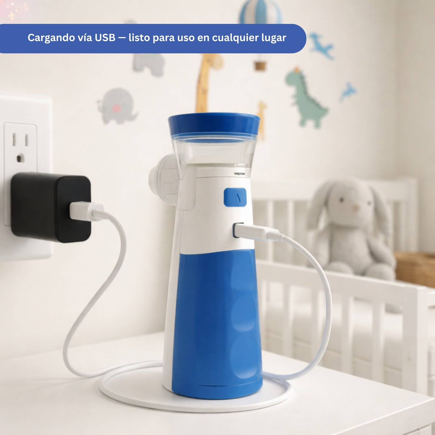 Nebulizador portátil azul