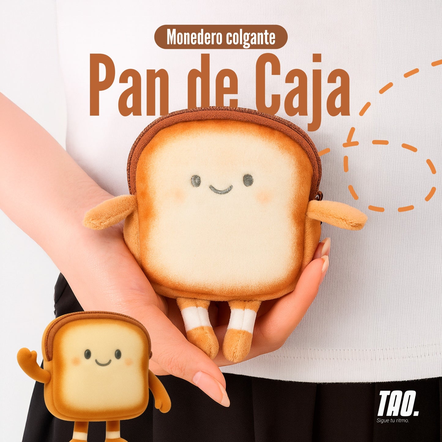 Monedero Colgante Pan de Caja