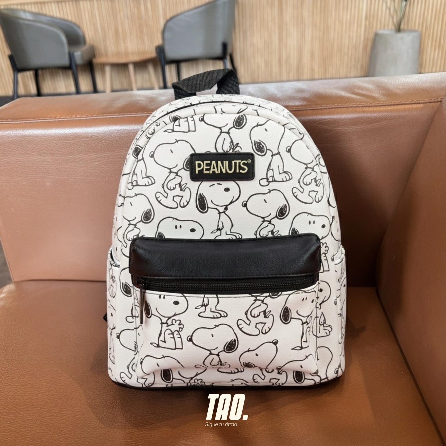 Mini mochila Snoopy Blanca