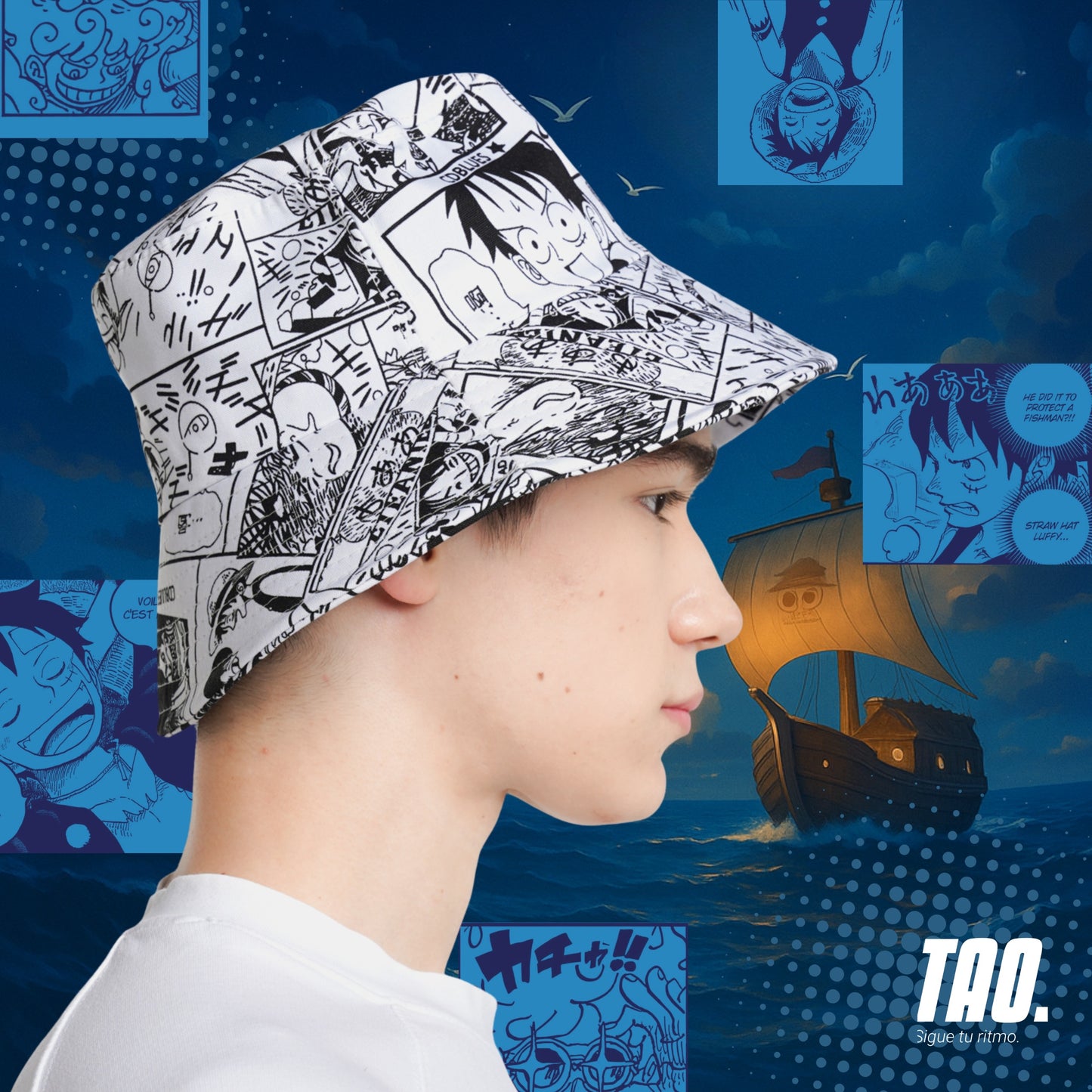 Bucket hat one piece