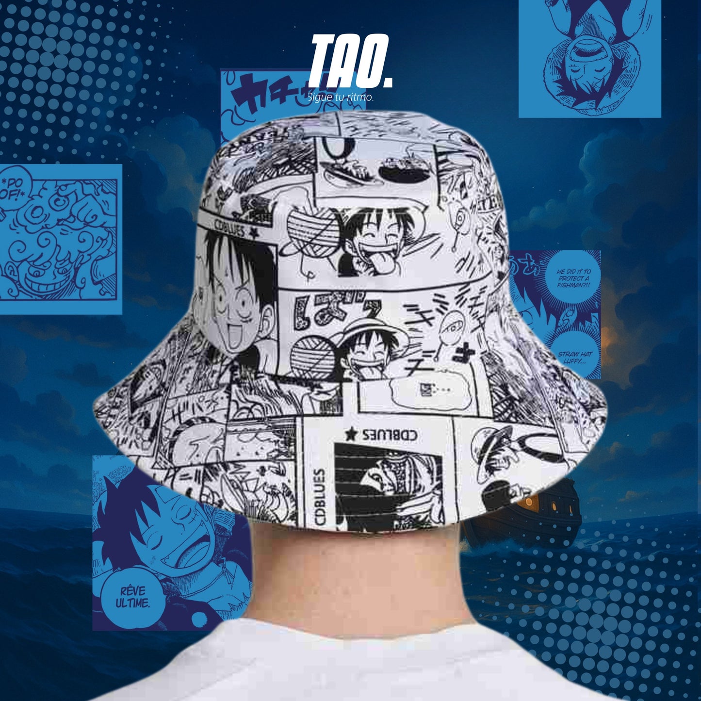Bucket hat one piece
