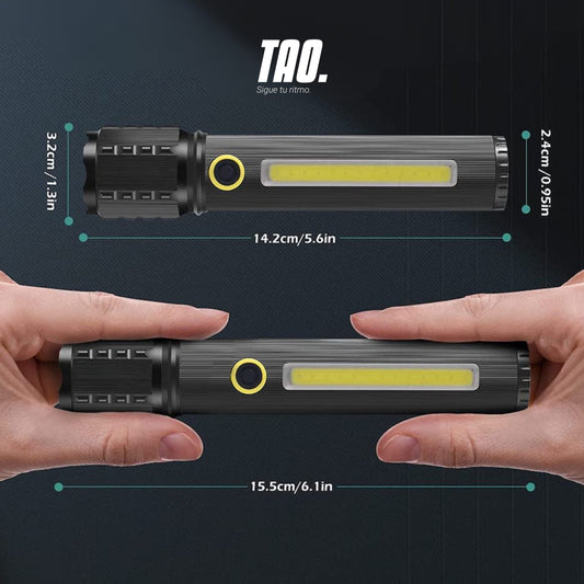 Linterna Led doble luz