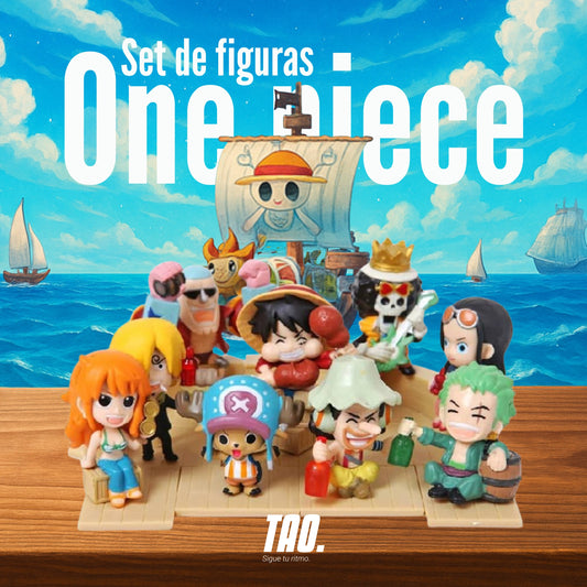 Set de figuras one piece llaveros