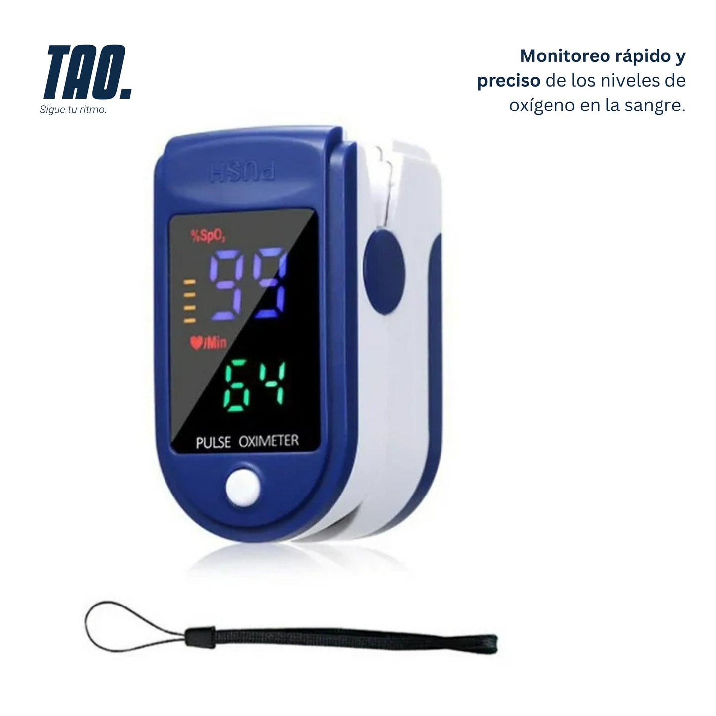 Oximetro digital azul