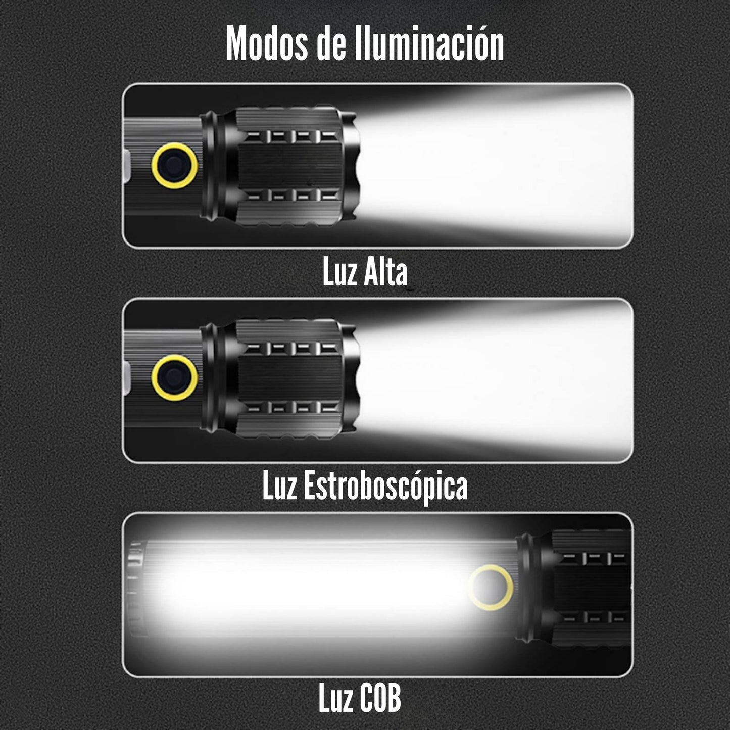 Linterna Led doble luz