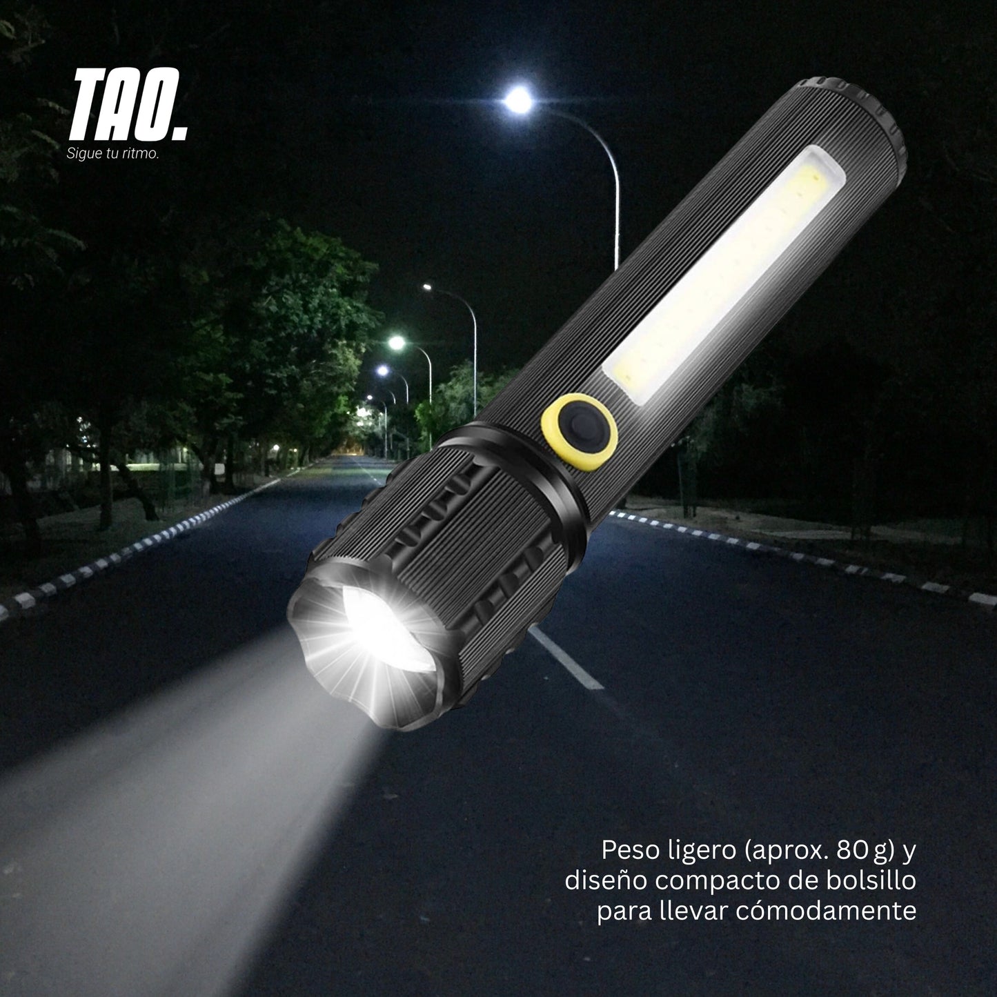 Linterna Led doble luz